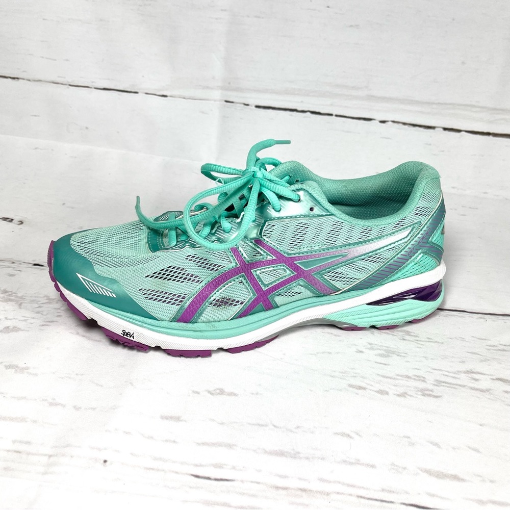 Asics GT-1000 5‎ Women's Running Shoes Size 10D Mint Green Purple T6A9N